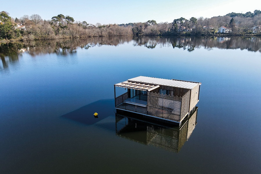 Une lodge de l'hôtel Brindos Lac & Chateau