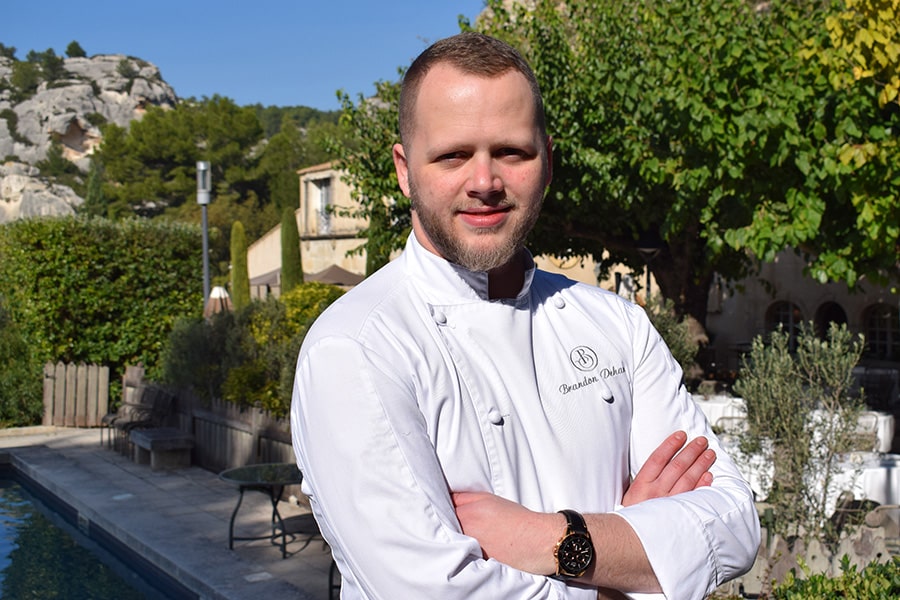 Brandon Dehan chef pâtissier à l'Oustau de Baumanière