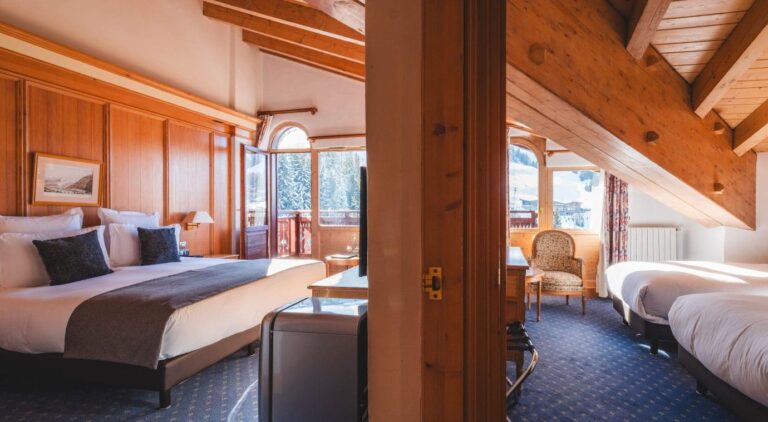 Suite familiale avec deux espaces nuit à Courchevel