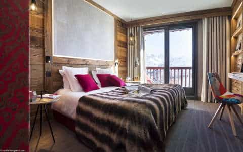 Chambre Confort des Suites du Montana à Tignes