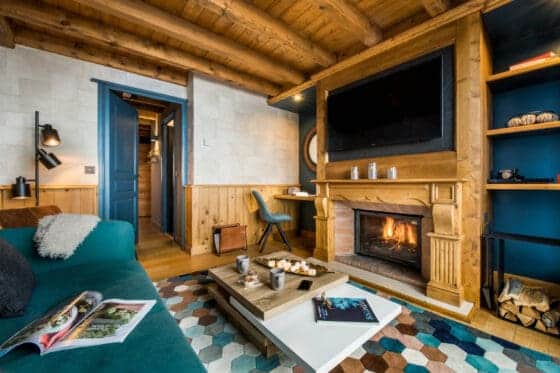 Salon de la Suite Duplex aux Suites du Montana