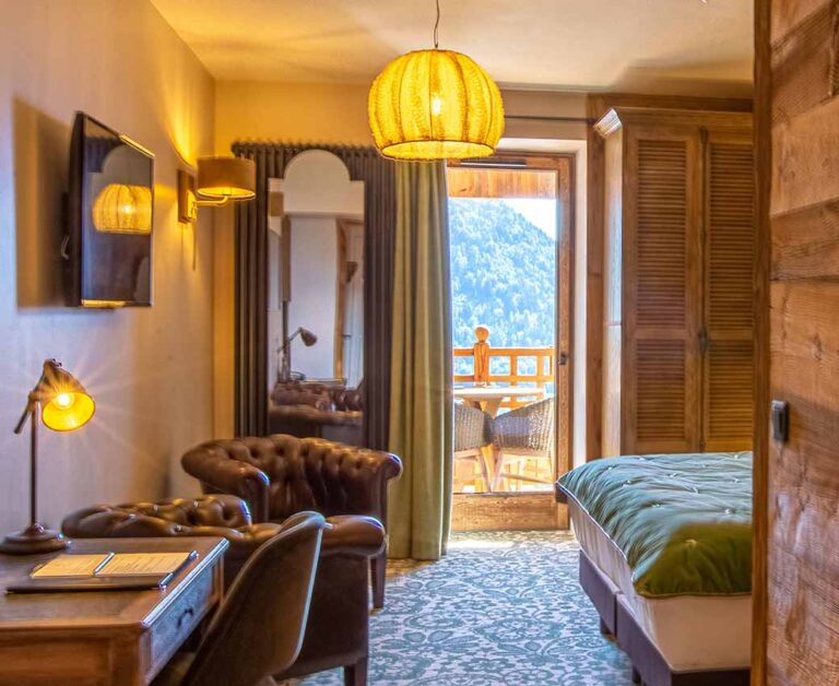 Chambre Supérieure avec balcon à l’Hôtel V de Vaujany